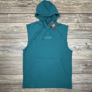 Under Armour‎ Men's Heavyweight Terry Sleeveless Hoodie Sweatshirt MEDIUM NWT